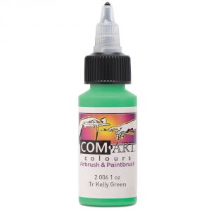 Com Art Colours Acrylic Transparent Kelly Green 1 oz