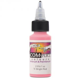 Com Art Colours Acrylic Transparent Brite Red 1 oz
