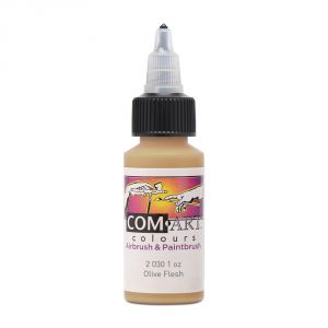 Com Art Colours Acrylic Transparent Olive Flesh 1 oz