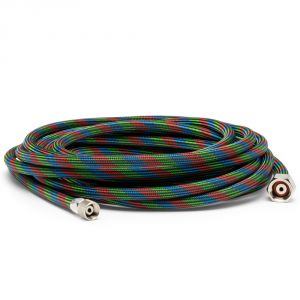 Iwata 20' Braided Nylon Covered Airbrush Hose with Iwata Airbrush Fitting & 1/4" Compressor Fitting