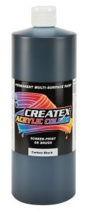 Createx Acrylic Colors Carbon Black, 32 oz.