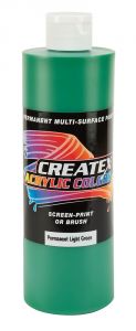 Createx Acrylic Colors Permanent Light Green, 16 oz.