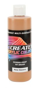 Createx Acrylic Colors Raw Sienna, 8 oz.