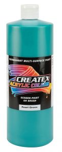 Createx Acrylic Colors Pearl Green, 32 oz.