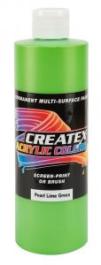 Createx Acrylic Colors Pearl Lime Green, 16 oz.