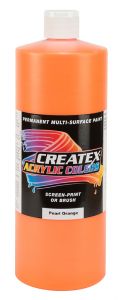 Createx Acrylic Colors Pearl Lime Orange, 32 oz.