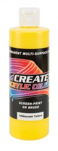 Createx Acrylic Colors Iridescent Yellow, 8 oz.