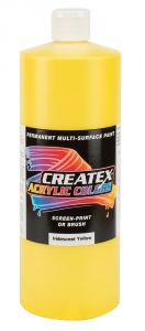 Createx Acrylic Colors Iridescent Yellow, 32 oz.