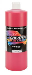 Createx Acrylic Colors Iridescent Brite Red, 32 oz.