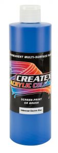 Createx Acrylic Colors Iridescent Electric Blue, 16 oz.