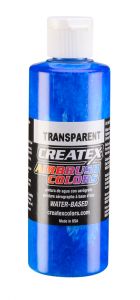 Createx Airbrush Colors Transparent Caribbean Blue, 4 oz.
