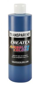 Createx Airbrush Colors Transparent Brite Blue, 16 oz.