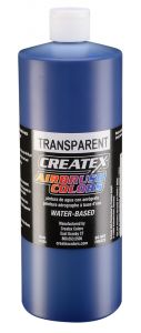 Createx Airbrush Colors Transparent Brite Blue, 32 oz.