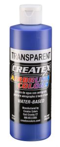 Createx Airbrush Colors Transparent Ultramarine Blue, 8 oz.