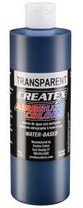 Createx Airbrush Colors Transparent Deep Blue, 16 oz.