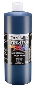 Createx Airbrush Colors Transparent Deep Blue, 32 oz.