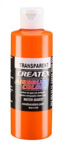 Createx Airbrush Colors Transparent Orange, 4 oz.