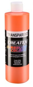 Createx Airbrush Colors Transparent Orange, 16 oz.