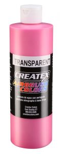 Createx Airbrush Colors Transparent Flamingo Pink, 16 oz.
