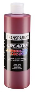 Createx Airbrush Colors Transparent Deep Red, 16 oz.