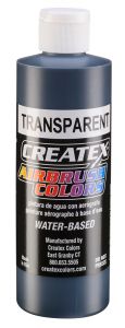 Createx Airbrush Colors Transparent Black, 8 oz.