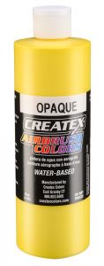 Createx Airbrush Colors Opaque Yellow, 16 oz.