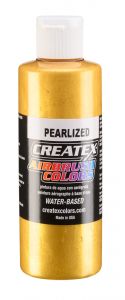 Createx Airbrush Colors Pearl Satin Gold, 4 oz.