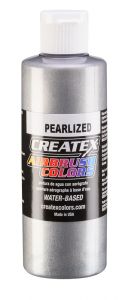Createx Airbrush Colors Pearl Silver, 4 oz.