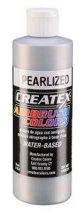 Createx Airbrush Colors Pearl Silver, 8 oz.
