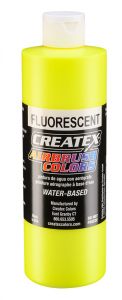 Createx Airbrush Colors Fluorescent Yellow, 16 oz.