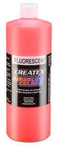Createx Airbrush Colors Fluorescent Red, 32 oz.