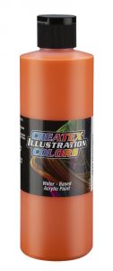 Createx Illustration Colors Pyrrole Orange, 8 oz.