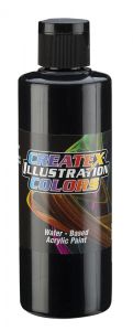 Createx Illustration Colors Flat Black, 4 oz.