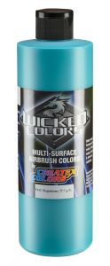 Createx Wicked Colors Fluorescent Aqua, 16 oz.