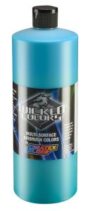 Createx Wicked Colors Fluorescent Aqua, 32 oz.