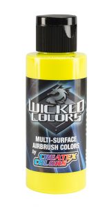 Createx Wicked Colors Fluorescent Yellow, 2 oz.