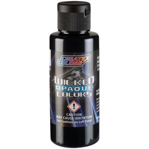 Createx Wicked Opaque Colors Flat Black, 2 oz.