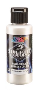 Createx Wicked Colors Metallic White (Coarse), 2 oz.