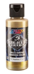 Createx Wicked Colors Metallic Actress Gold, 2 oz.