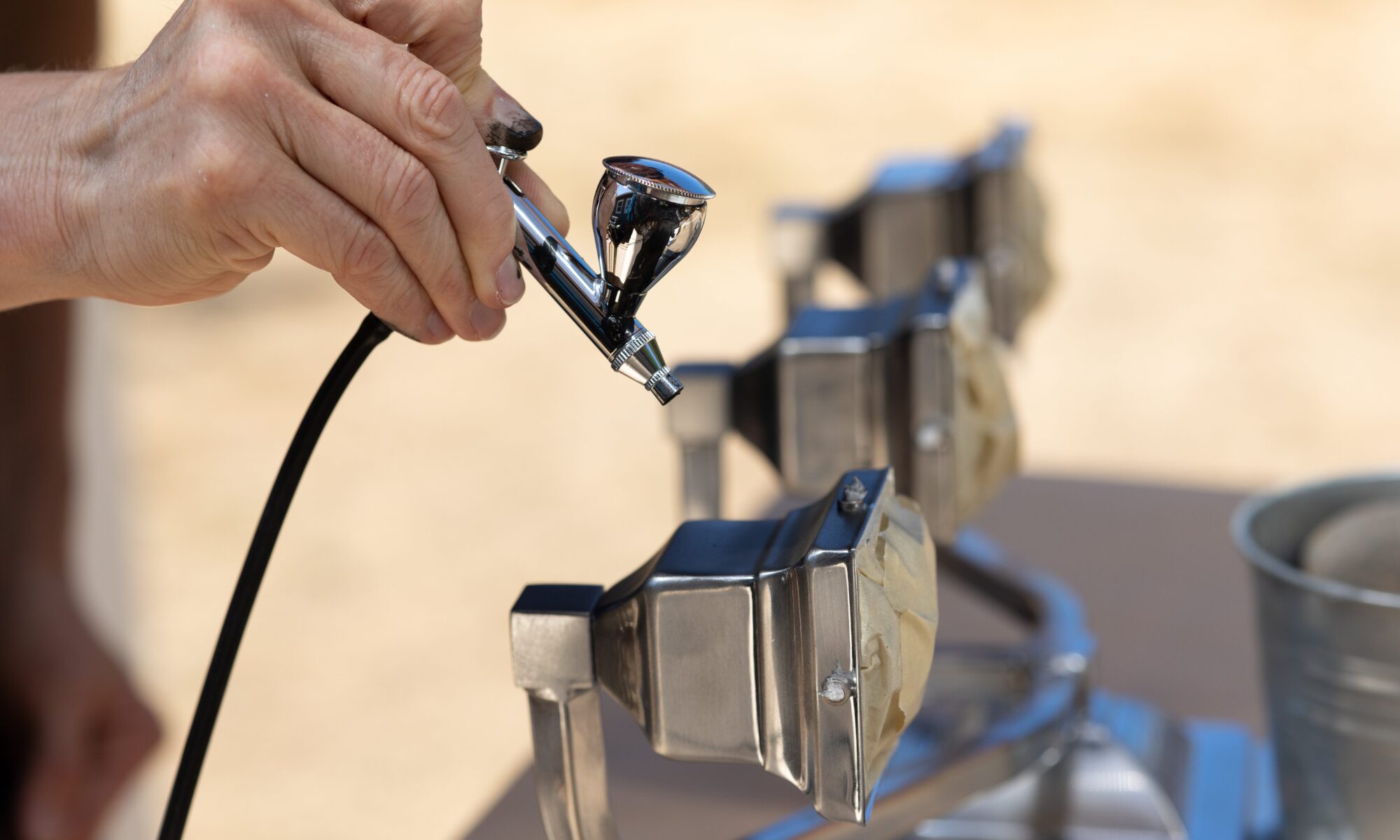 iwata airbrush painting light fixture