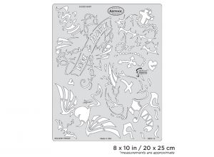 Artool Kustom Kulture Sacred Heart Freehand Airbrush Template by Craig Fraser