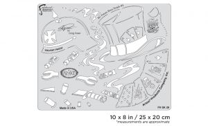 Artool  Wrath of Skullmaster Mr. Potato Bonz Stuph #2 Freehand Airbrush Template by Craig Fraser