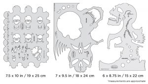 Artool  Skullmaster  Set Freehand Airbrush Template by Craig Fraser
