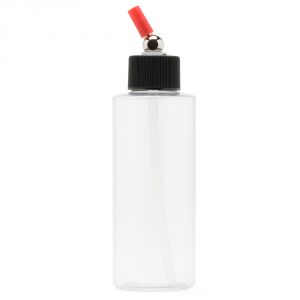 Iwata Crystal Clear Bottle 4 oz / 118 ml Cylinder With Adaptor Cap