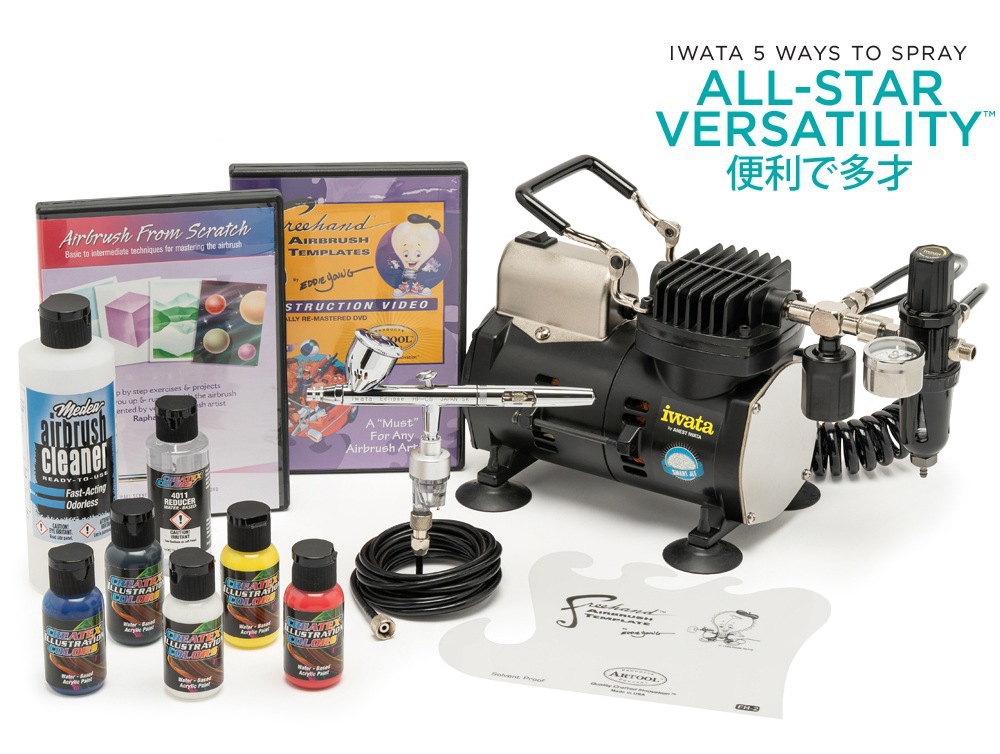 Iwata Deluxe Airbrush Kit with Eclipse CS Airbrush