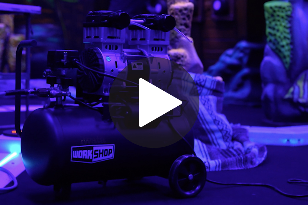 Work Meets Play: Fluorescent Airbrushing with Iwata Workshop! imagery