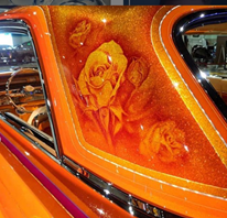 image of custom painted lowrider
