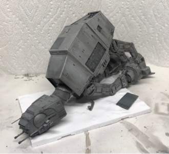 image of a painted star wars atat